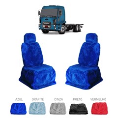 Capa Banco Original Caminhão Ford Cargo Após 2011 Cabine Dupla Azul