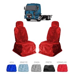 Capa Banco Original Caminhão Ford Cargo Após 2011 Cabine Dupla Vermelho