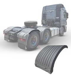 Par Meio Paralama Traseiro Caminhão Mercedes-Benz Actros Axor Central - 9435200007