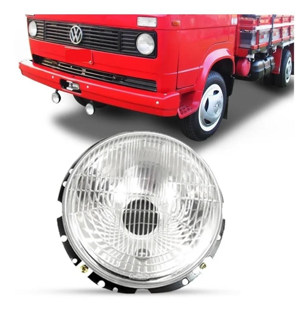 Farol Principal Caminhão Volkswagen Após 1981, 13.130 Antigo Redondo (F-03) Farol Principal Caminhão Volkswagen Após 1981, 13.130 Antigo Redondo (F-03)