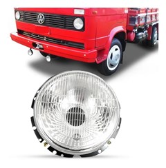 Farol Principal Caminhão Volkswagen Após 1981, 13.130 Antigo Redondo (F-03) Farol Principal Caminhão Volkswagen Após 1981, 13.130 Antigo Redondo (F-03)
