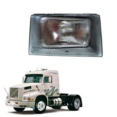 Farol Principal Caminhão Volvo NL EDC 1989 a 1999 Lado Direito (Nino) - 33339 Farol Principal Caminhão Volvo NL EDC 1989 a 1999 Lado Direito (Nino) - 33339