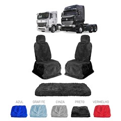 Capa Banco Sinotruck + Cama - Preto