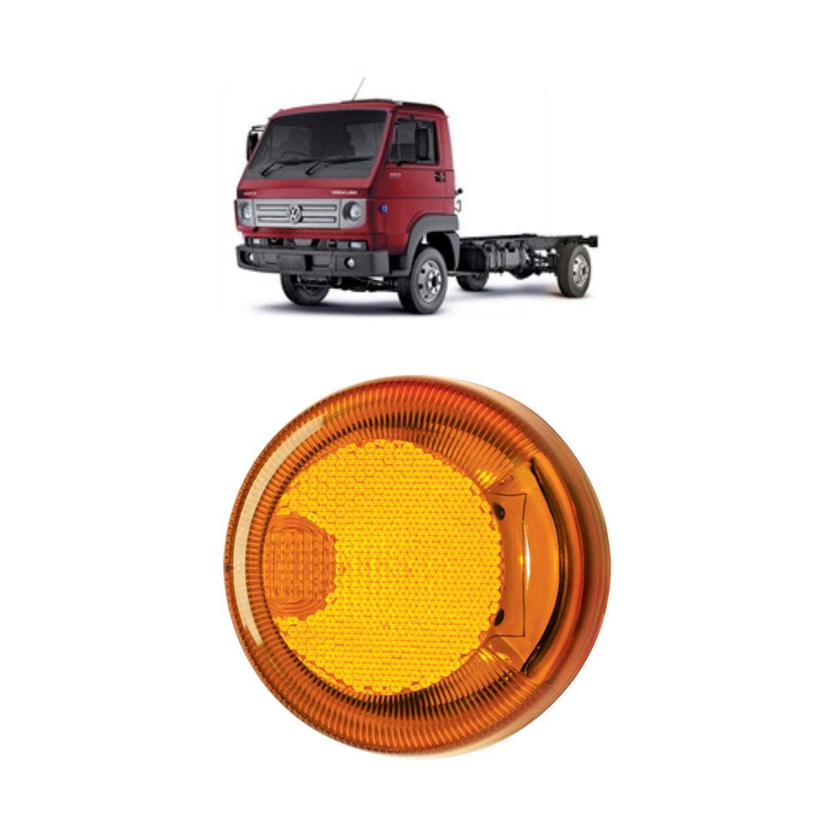 Lanterna Seta Lateral Caminhão Volkswagen 8.160 LED Lado Direito Ou Lado Esquerdo - 2TA953161