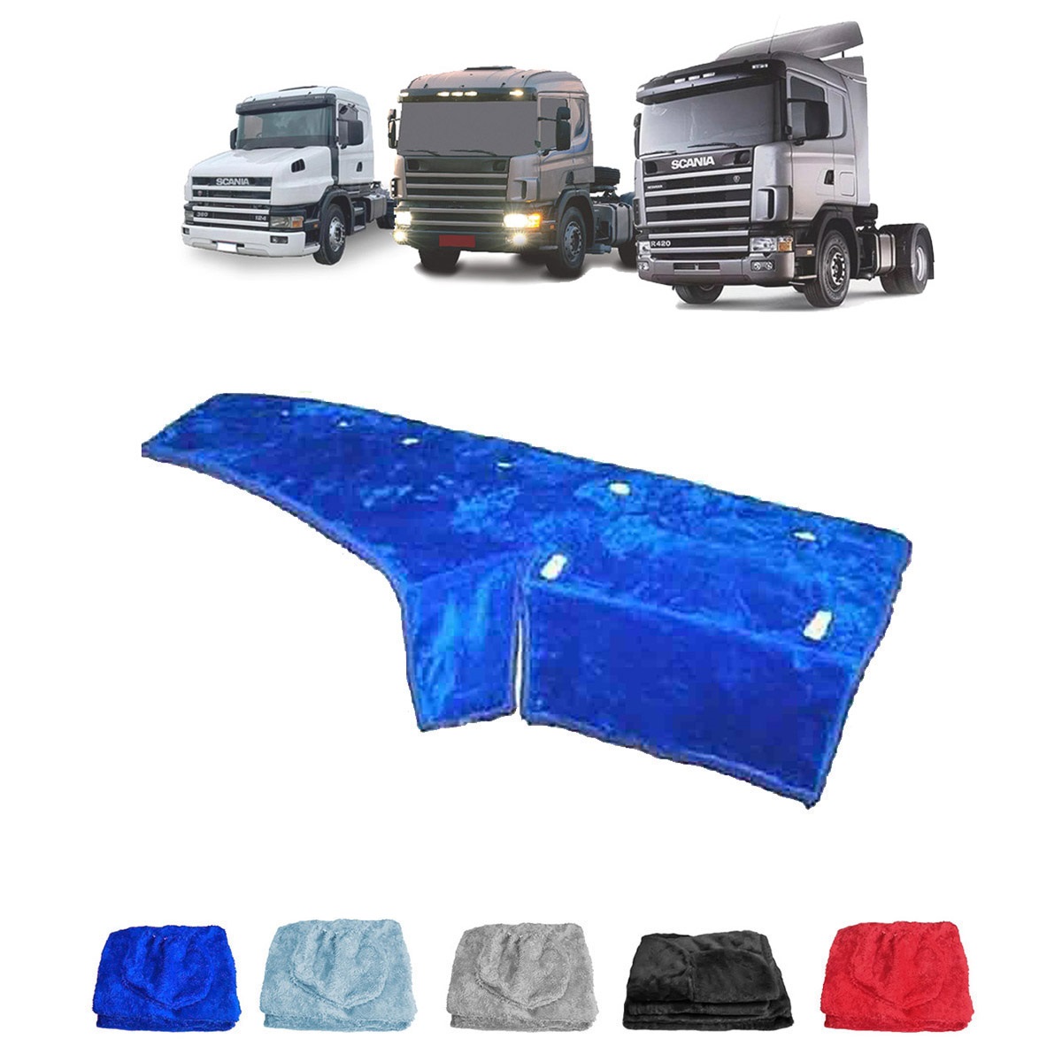 Capa Painel Caminhão Scania Série 124 - Azul
