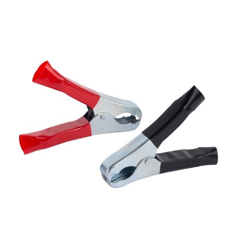 Par Garra Bateria (Jacaré) Preta e Vermelha - Média até 100AH Par Garra Bateria (Jacaré) Preta e Vermelha - Média até 100AH