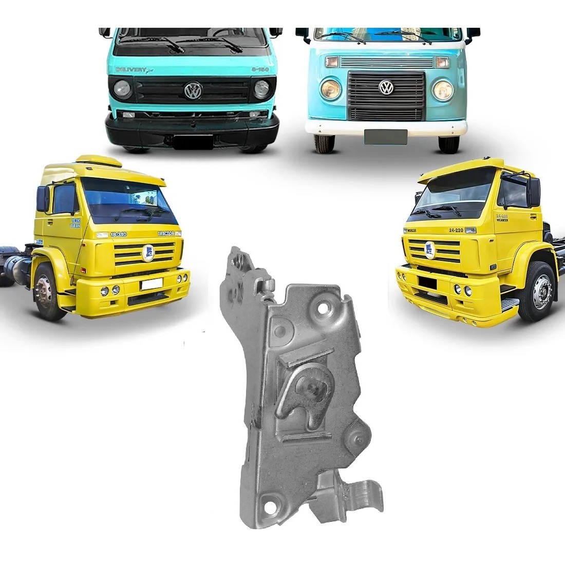 Fechadura Porta Volkswagen Kombi Clipper de 1976 até 1996, Caminhões após 1980 Lado Esquerdo - 8318370151