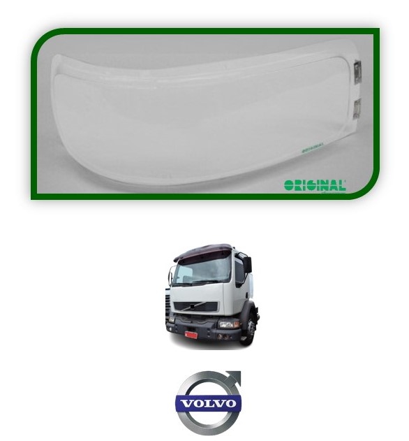 Par Protetor Farol Auxiliar Caminhão Volvo VM Até 2006 - Cristal