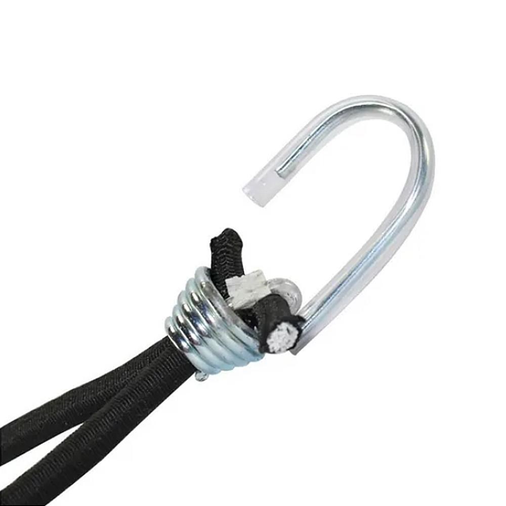 Kit 50 Elastico De Lona Caminhao Preto Gancho Metal 35cm Kit 50 Elastico De Lona Caminhao Preto Gancho Metal 35cm