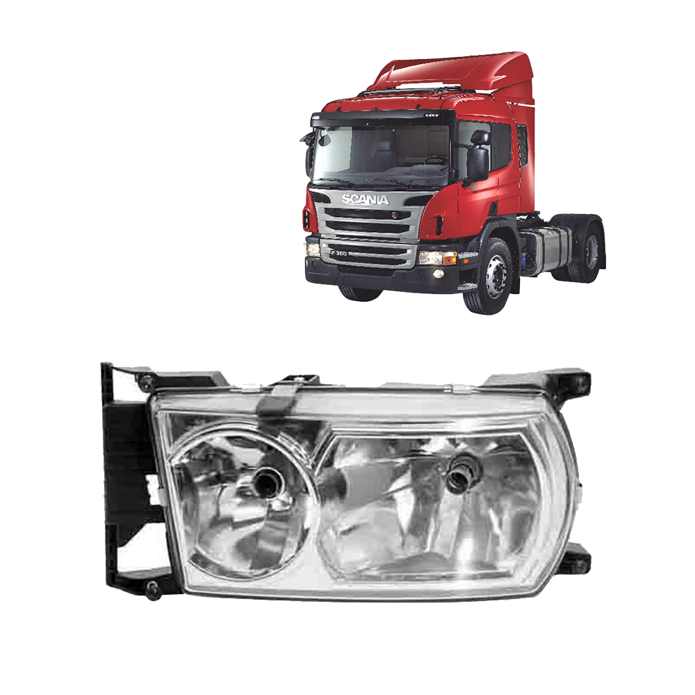 Farol Principal Caminhão Scania Série 6 Lado Esquerdo - 1760596 (F-355)