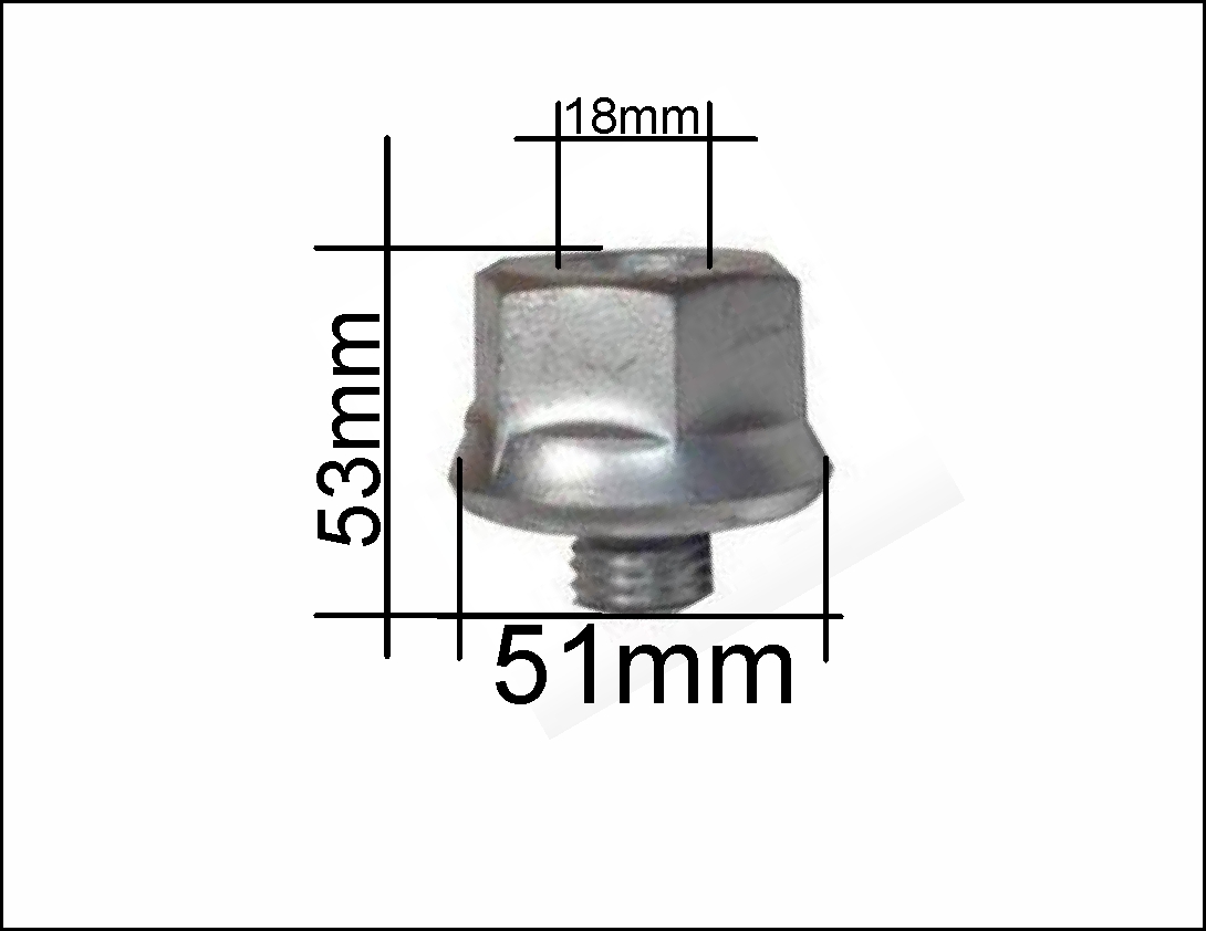 Flange Rodoar Dianteira Sc 114/124 98/2007 - Porca