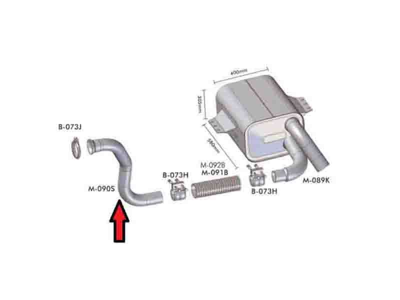 Tubo Dianteiro Motor Caminhão Mercedes-Benz Atego 1315, 1418, 1518 - 9584900319