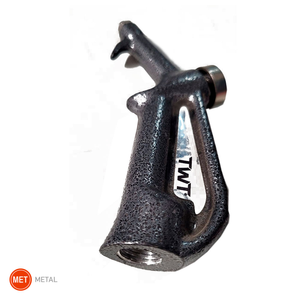 Bico Mangueira Limpeza Cabine Aluminio - Bi-Color (Preto/Prata)