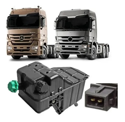 Reservatorio Radiador Caminhão Mercedes-Benz Actros Após (Bocal Longo) - 0005003049