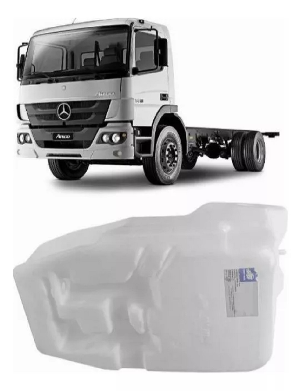 Reservatorio Limpador Parabrisa Caminhão Mercedes-Benz Atego Após 2005 - 9738690120