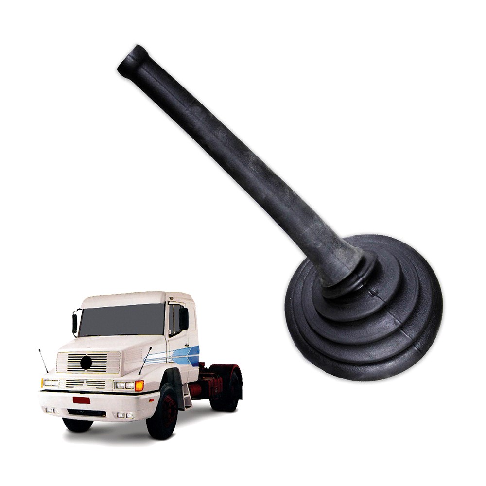 Borracha Câmbio Caminhão Mercedes-Benz 1618, 1935, 1634, 1989 a 2012 Longa - Preto Borracha Câmbio Caminhão Mercedes-Benz 1618, 1935, 1634, 1989 a 2012 Longa - Preto