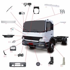 Suporte Parachoque Lateral Caminhão Mercedes-Benz Atego até 2012 Lado Direito - 9705253539 Suporte Parachoque Lateral Caminhão Mercedes-Benz Atego até 2012 Lado Direito - 9705253539