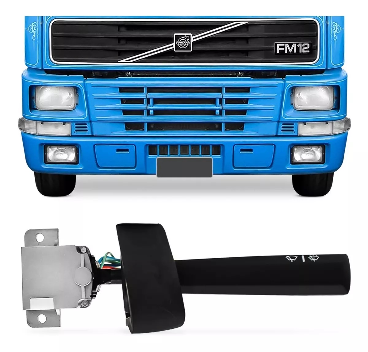 Chave Limpador Caminhão Volvo Fm12, Fh12, Nh12 1998 A 2001 Com Temporizador - 3944081
