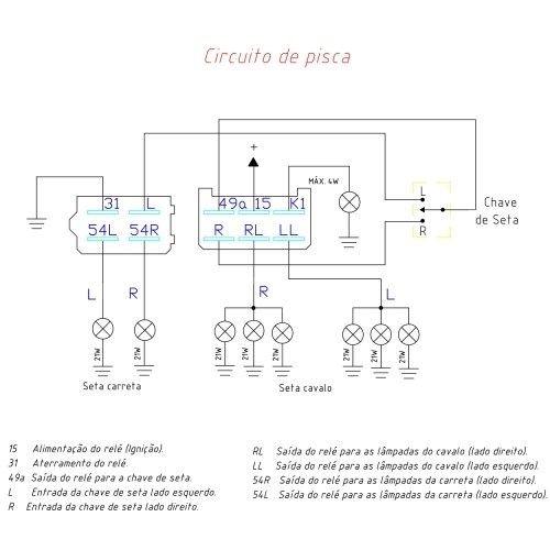 Rele de pisca com Negativo no Soquete - 10 Terminais (3+3) - 21 Watts - 12 Volts Rele de pisca com Negativo no Soquete - 10 Terminais (3+3) - 21 Watts - 12 Volts
