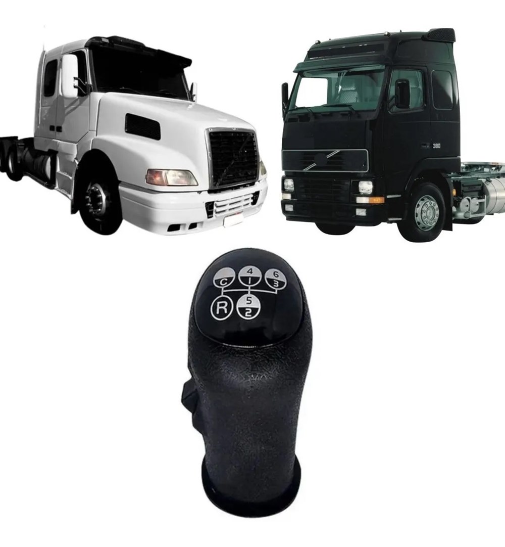 Manopla Câmbio (Bola) Caminhão Volvo FH, NH (6 Marchas) - 20488052 Manopla Câmbio (Bola) Caminhão Volvo FH, NH (6 Marchas) - 20488052