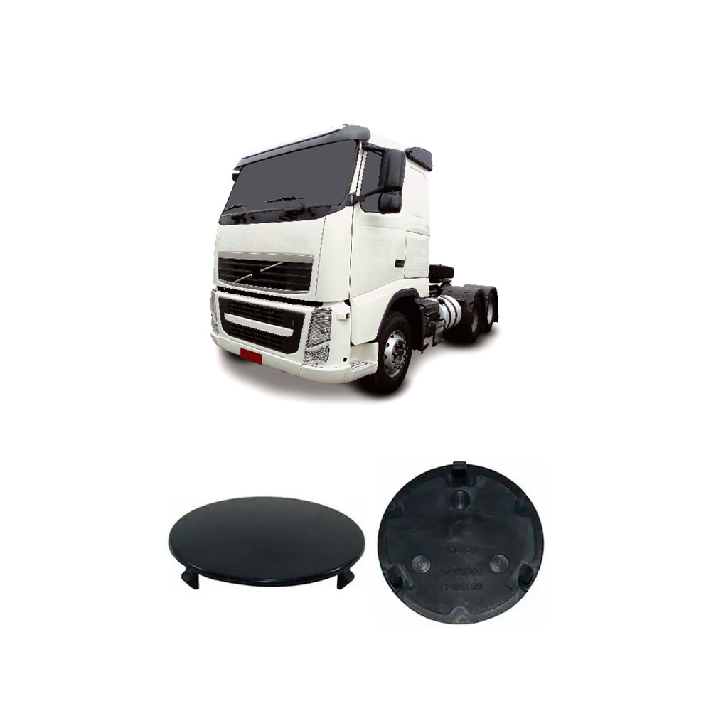 Tampa Grade Caminhão Volvo FH 2005 a 2009 Redonda - 1383610