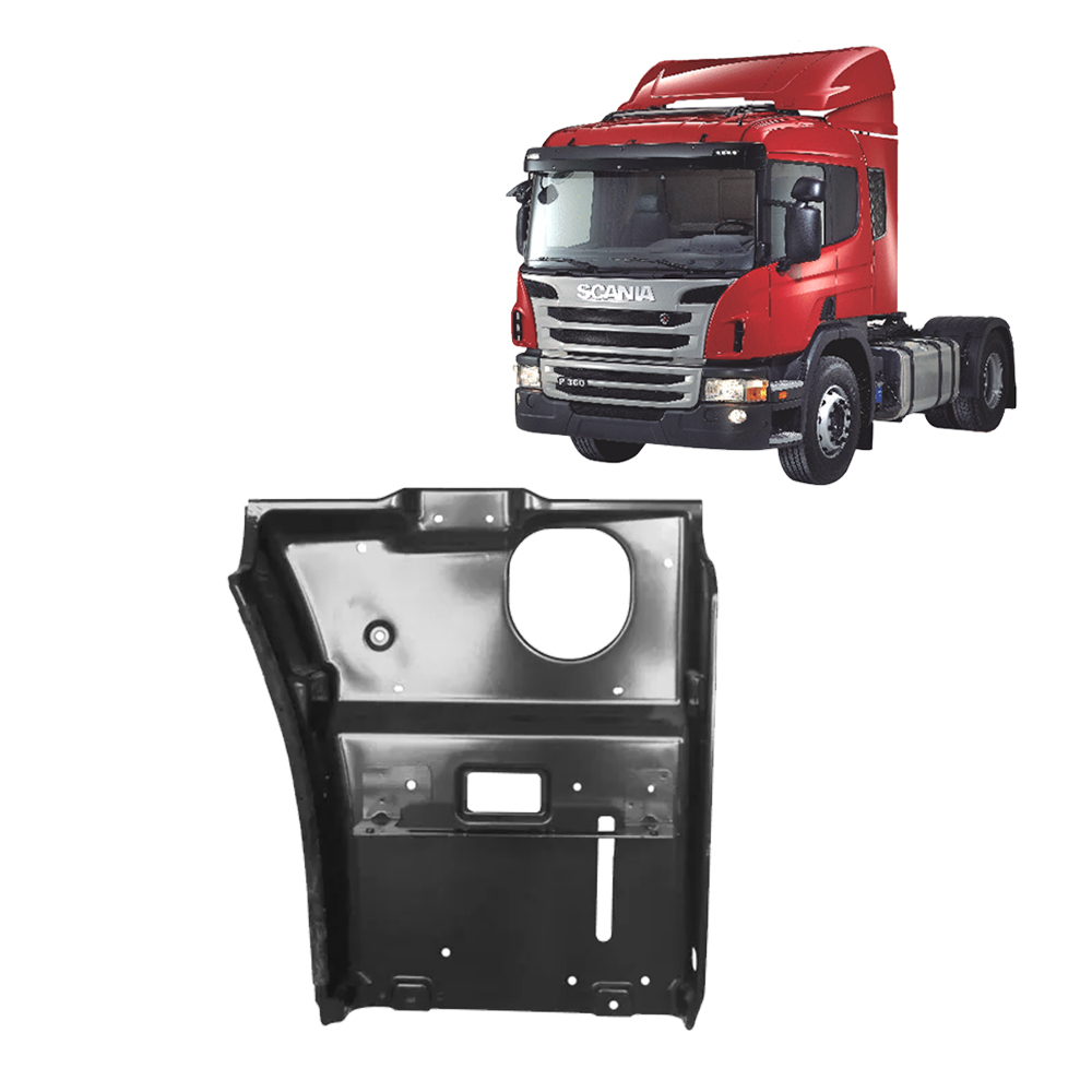 Chapa Lateral Estribo Caminhão Scania Série 5 e 6 Lado Direito - 1854228 Chapa Lateral Estribo Caminhão Scania Série 5 e 6 Lado Direito - 1854228