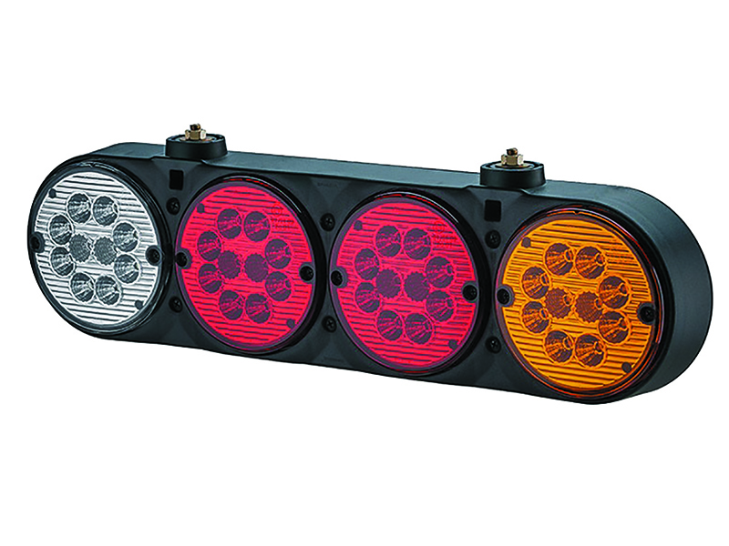 Lanterna Carreta Universal/ Cegonheiro LED - Cristal (Fixacao Trazeira) 24 Volts