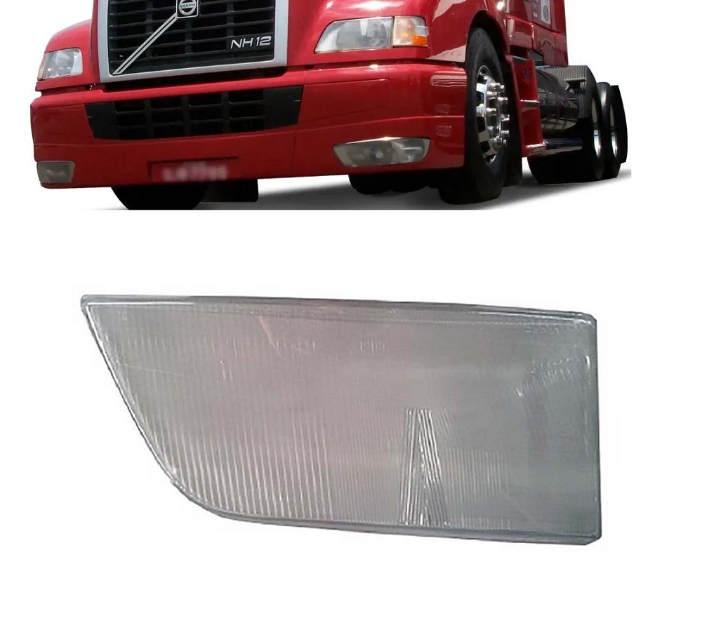Vidro Farol Caminhão Volvo NH Após 1999 Lado Direito Orgus
