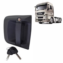 Macaneta Porta Externa MAN TGX, Volkswagen Meteor Com Cilindro Lado Esquerdo - 81626416075