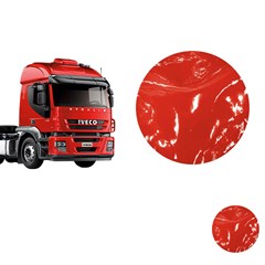 Tapete Verniz Caminhão Iveco Stralis Com Capo - Vermelho