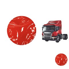 Tapete Verniz Caminhão Scania 124 Highline P Após 2008 - Vermelho
