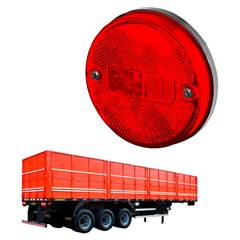 Lanterna Lateral Carreta Guerra Sem Suporte - Vermelha GF