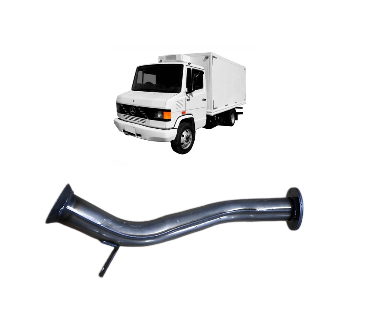 Tubo Diantero Motor Caminhão Mercedes-Benz 710 Plus Após 2008 - 6884900419