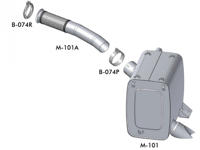Tubo Dianteiro Motor Caminhão Mercedes-Benz Actros 4.12 Pols Euro 5 - 9424920559