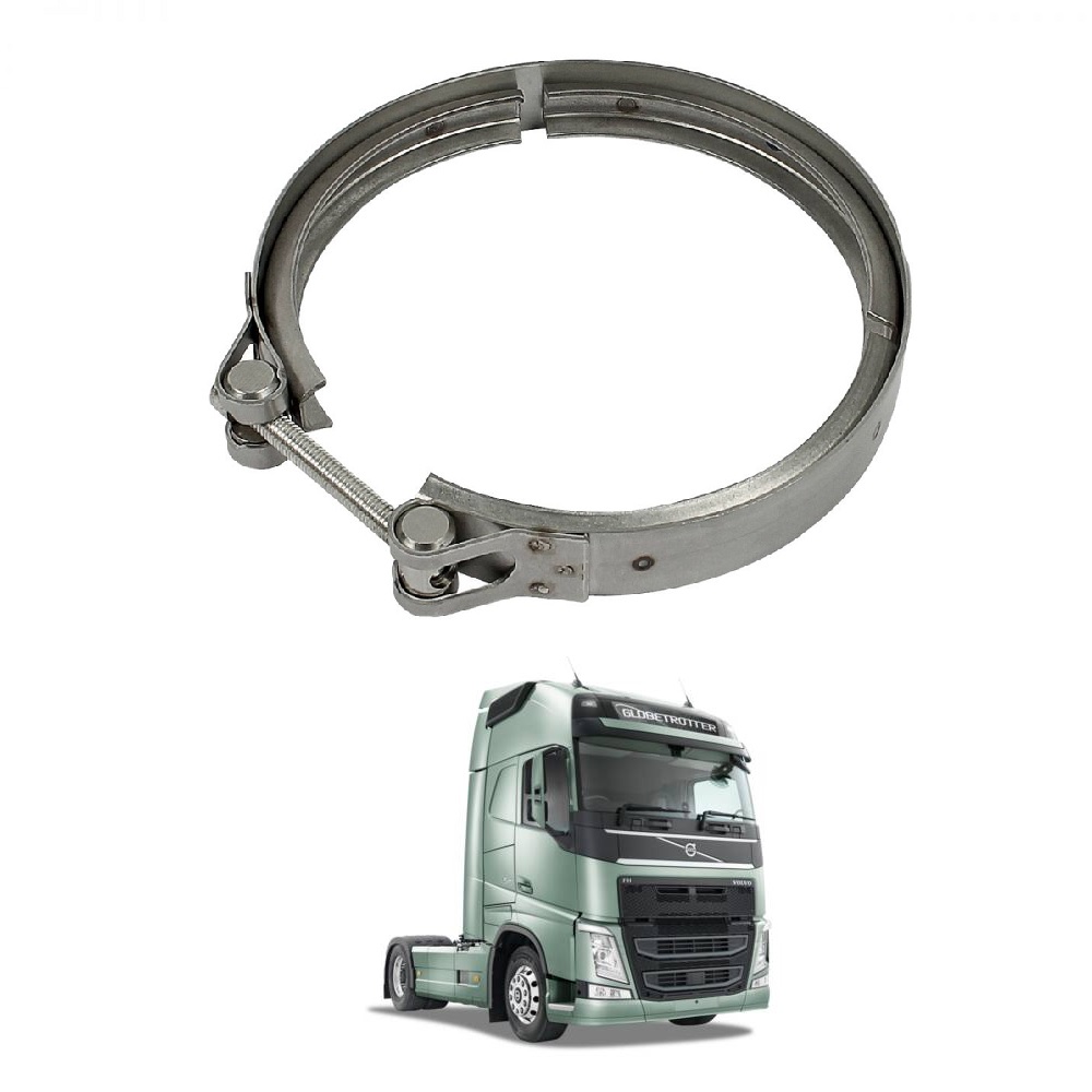 Abraçadeira Escapamento Tubo Motor Caminhão Volvo FH Após 2012 Euro 5