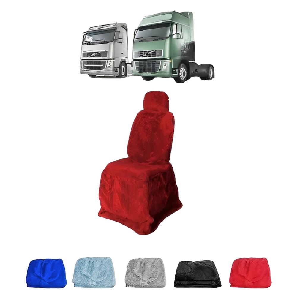 Capa Banco Caminhão Volvo FH NH Após 2002 Longo Vermelha Lado Direito