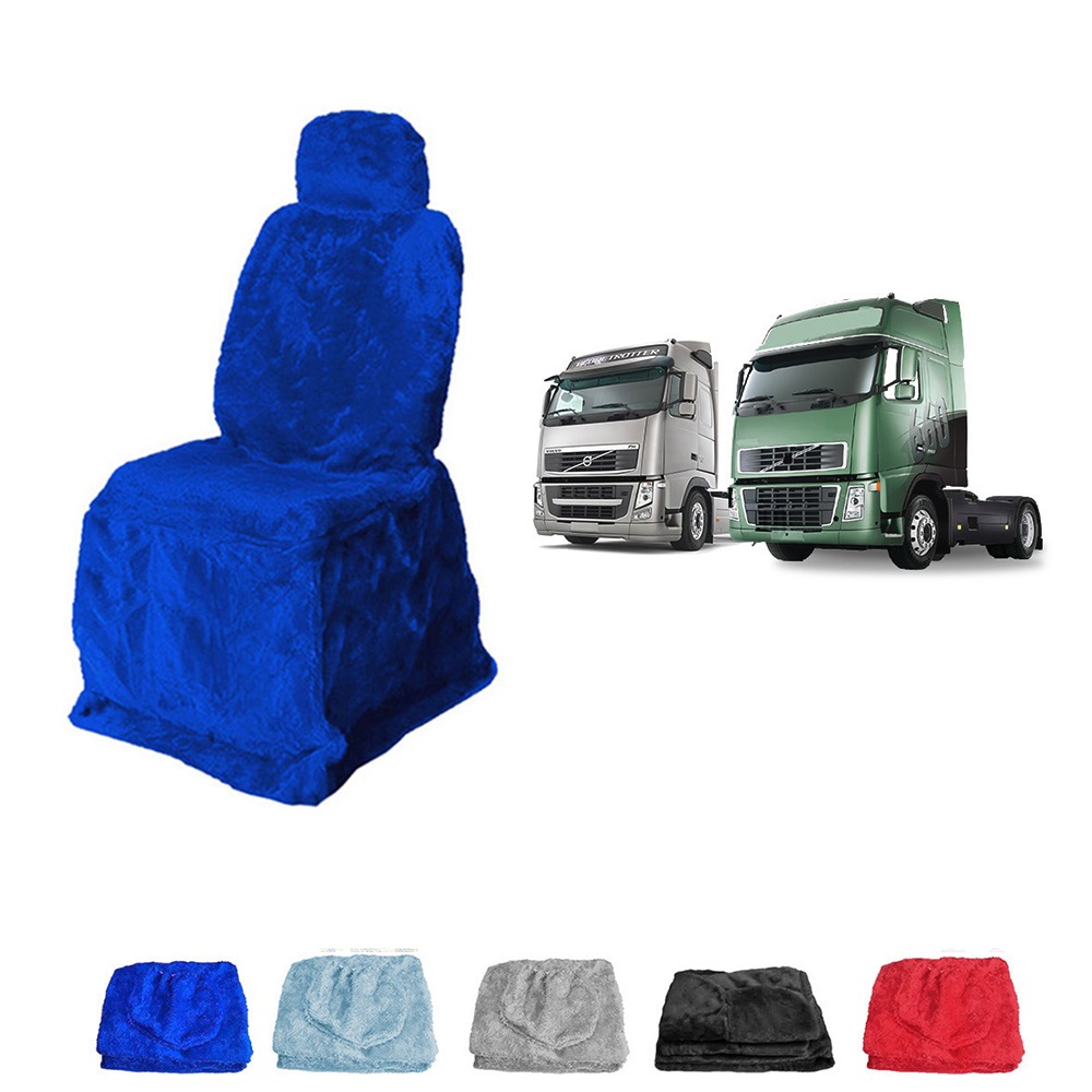 Capa Banco Caminhão Volvo FH NH Após 2002 Longo Azul Lado Direto
