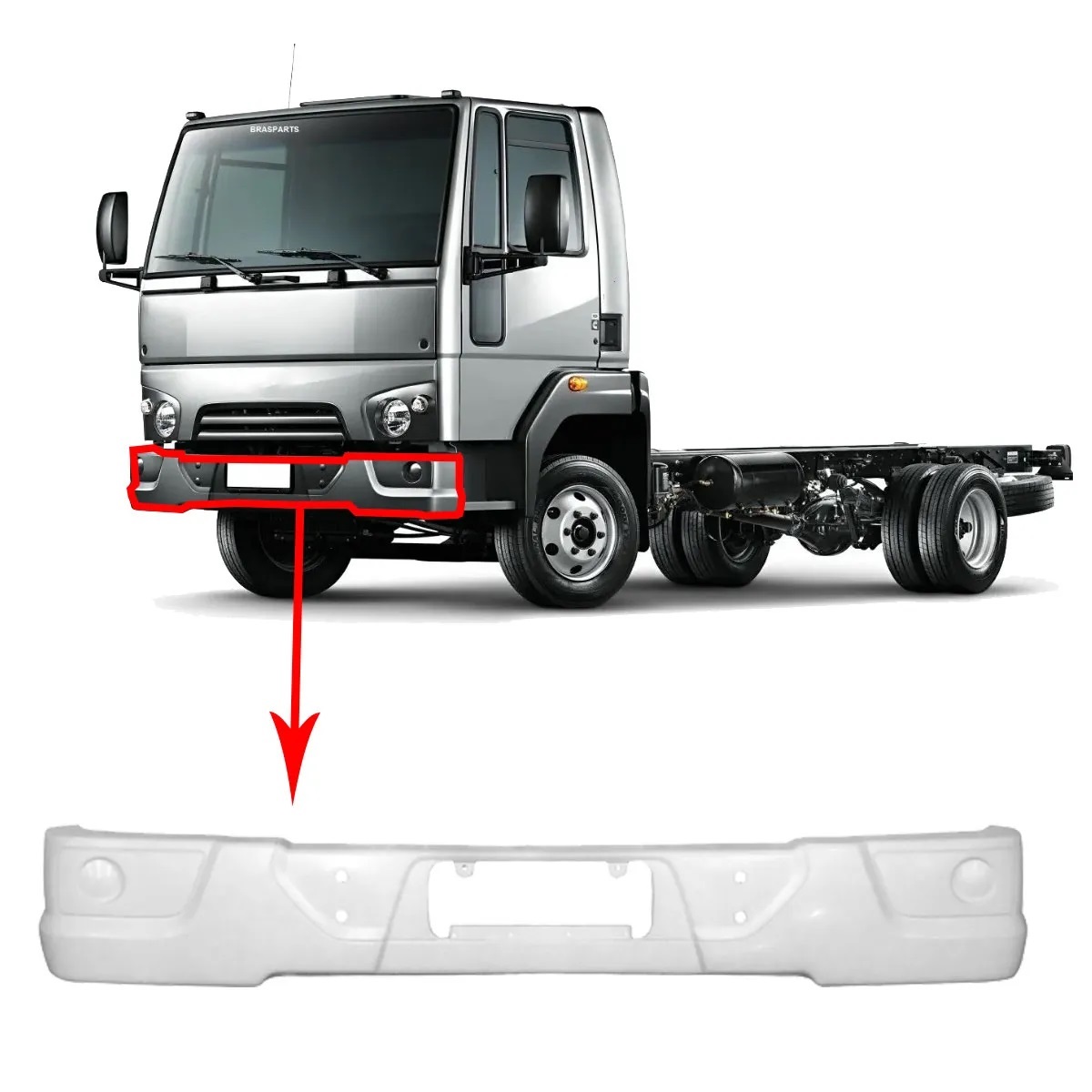 Parachoque Caminhão Ford Cargo 816-S Após 2011 - EC4517757AAXWA