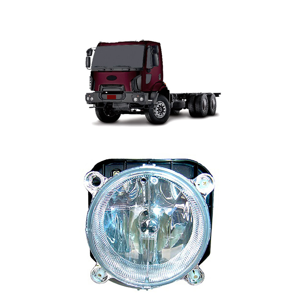 Farol Principal Caminhão Ford Cargo Após 2011 Superior Luz Alta - Lado Esquerdo