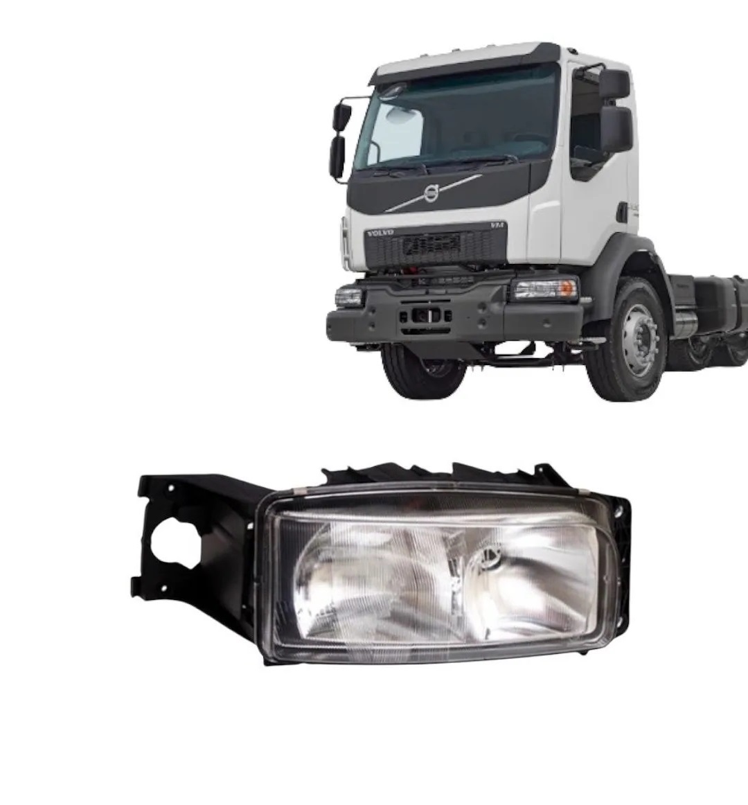 Farol Principal Caminhão Volvo VM-23 2003 até 2005 Lado Esquerdo - 20537266