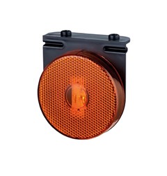 Lanterna Lateral Carreta Randon LED (85mm) Com Suporte - Amarela - 210102016