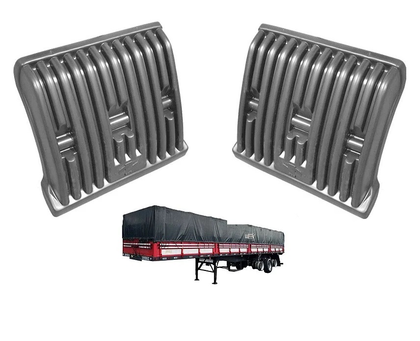 02 Meio Paralama Carreta Guerra 2004 até 2009 - Dianteiro Direito