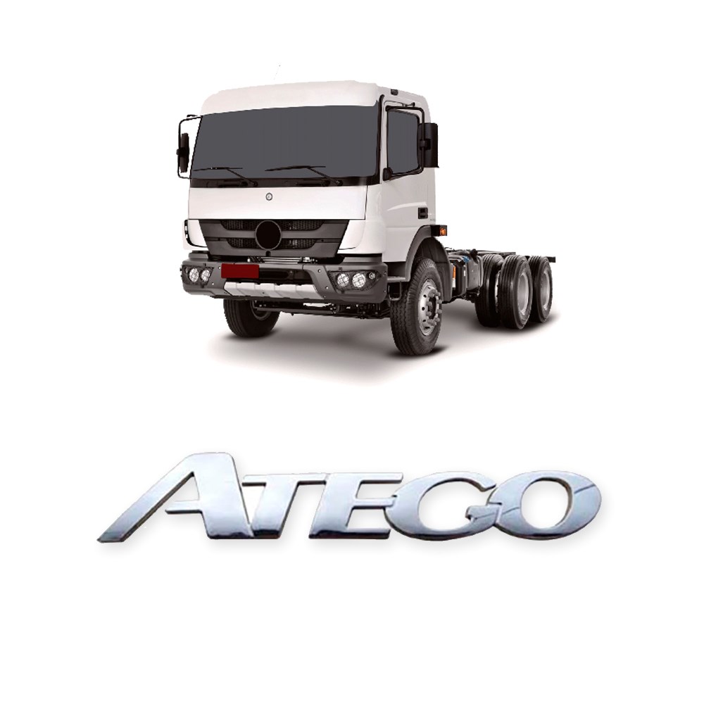 Emblema Frontal Caminhão Mercedes-Benz Atego - Cromado Emblema Frontal Caminhão Mercedes-Benz Atego - Cromado