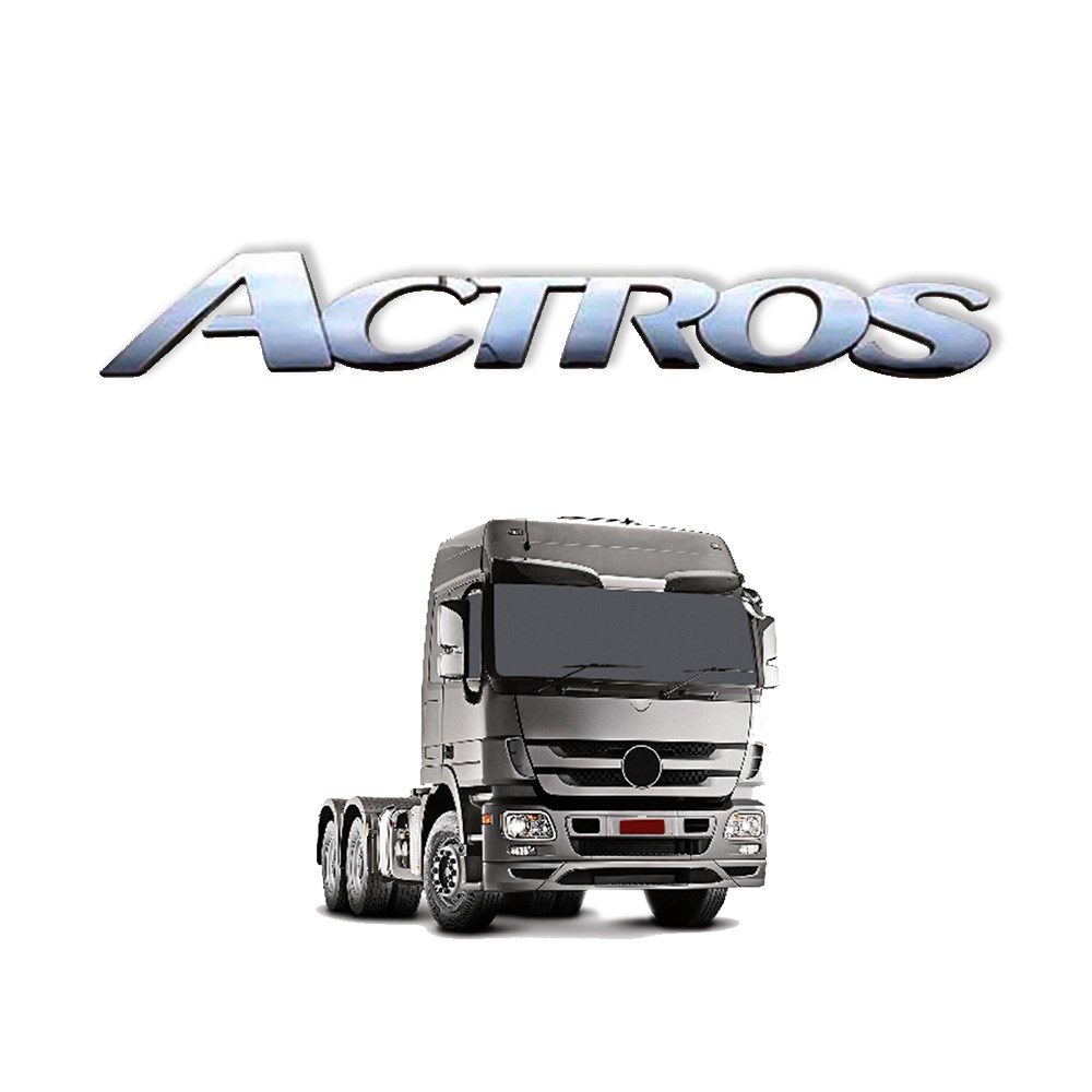 Emblema Frontal Caminhão Mercedes-Benz Actros - Cromado Emblema Frontal Caminhão Mercedes-Benz Actros - Cromado