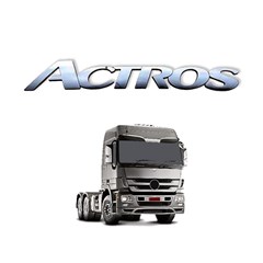 Emblema Frontal Caminhão Mercedes-Benz Actros - Cromado Emblema Frontal Caminhão Mercedes-Benz Actros - Cromado