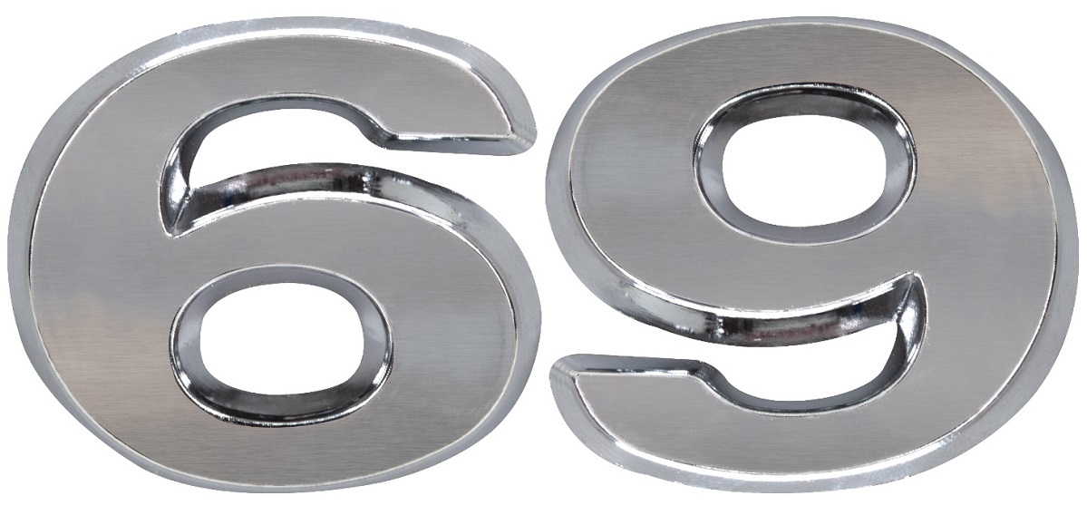 Emblema Numerico Caminhão Volkswagen Constellation  Numero 6 Cromado