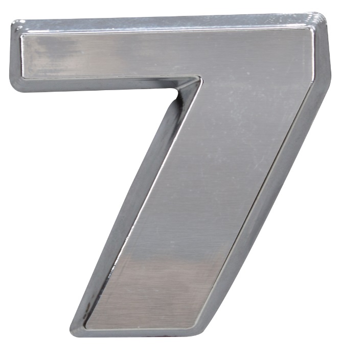 Emblema Numerico Caminhão Volkswagen Constellation  Numero 7 Cromado