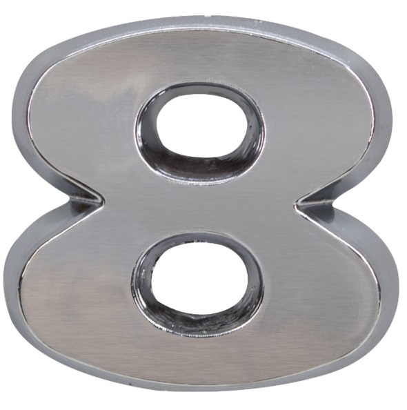 Emblema Numerico Caminhão Volkswagen Constellation  Numero 8 Cromado