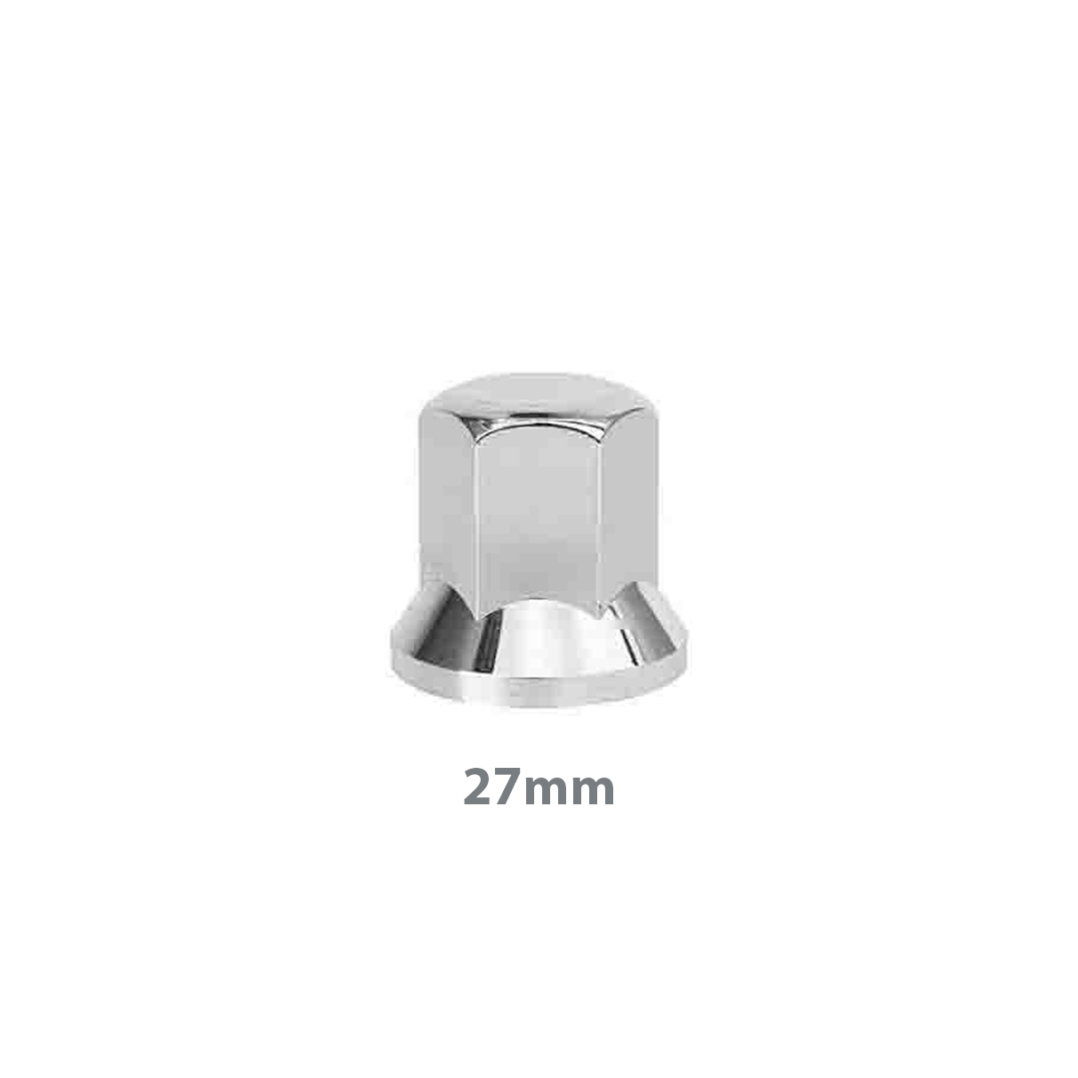 Kit 10 Capa Porca Cromada Caminhão - 27mm Kit 10 Capa Porca Cromada Caminhão - 27mm