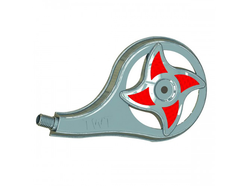 Calota Rodoar Caminhao Stili 4 Pontas Vermelha - Direita